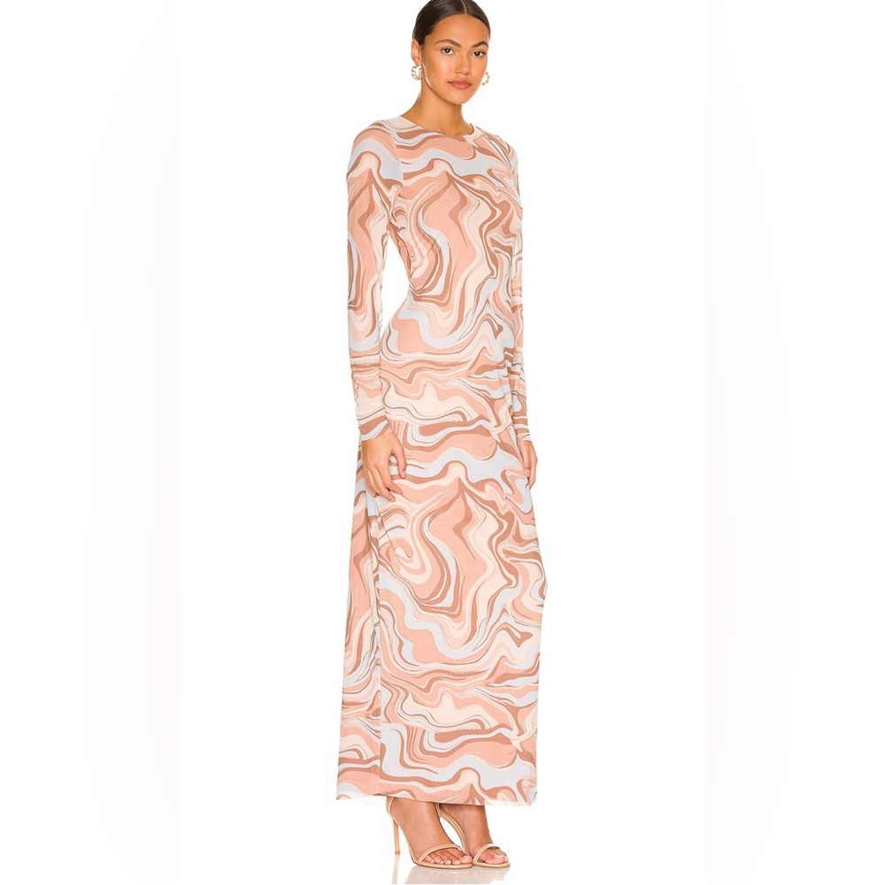 AFRM Alcove Dress in Neutral Marble